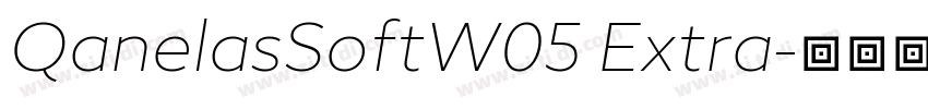 QanelasSoftW05 Extra字体转换